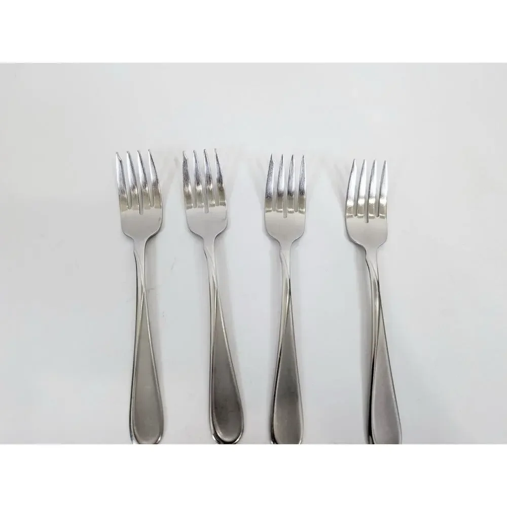 Oneida Flight Reliance 8 Salad Forks Lot Set Stainless Steel